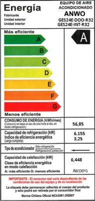 (HASTA AGOTAR STOCK) EAA. MURO FRIO/CALOR 24000 BTUH ON-OFF R32 CON WIFI INTEGRADO